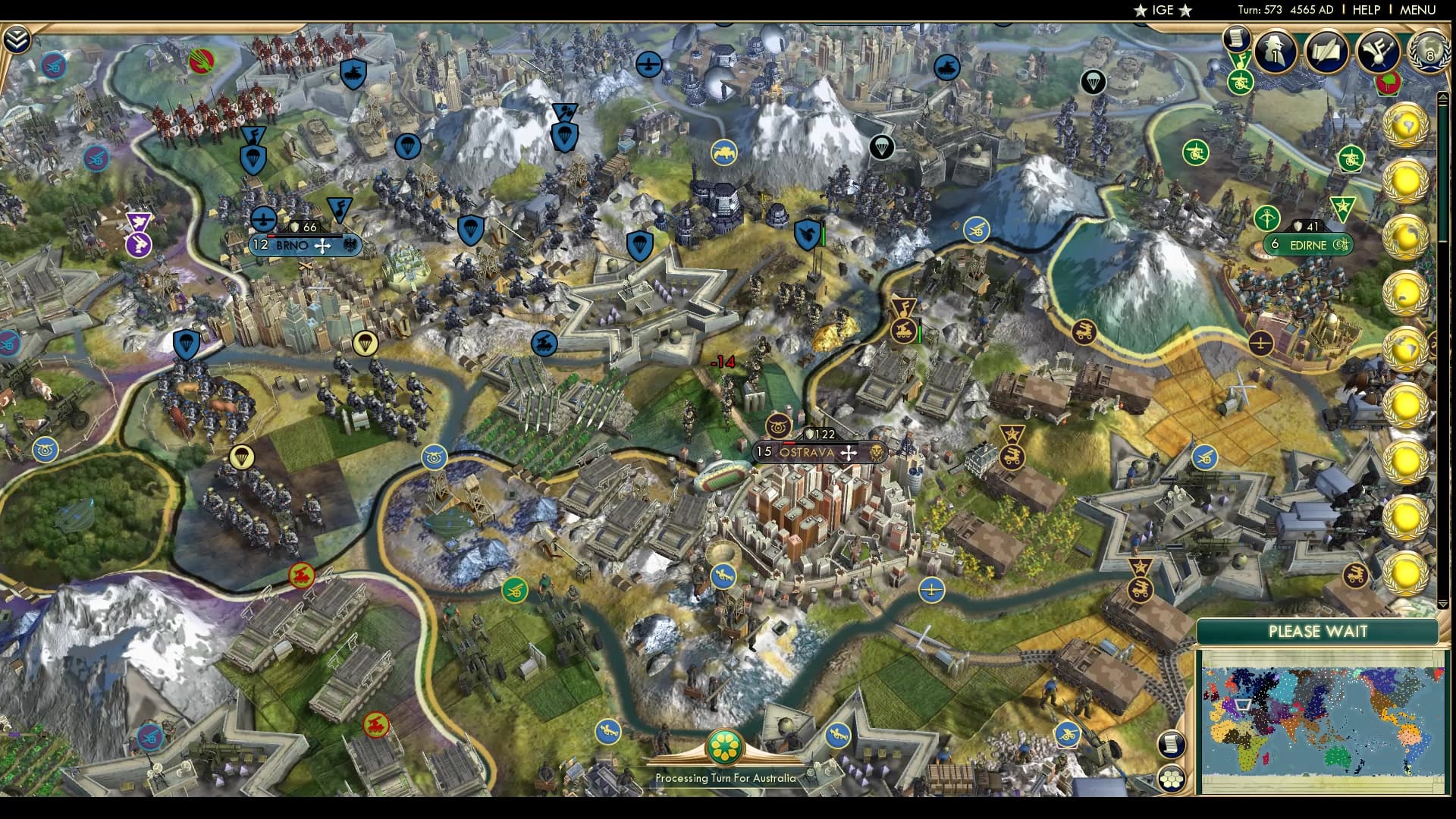 CBR In-Game Screenshot of A war on two fronts