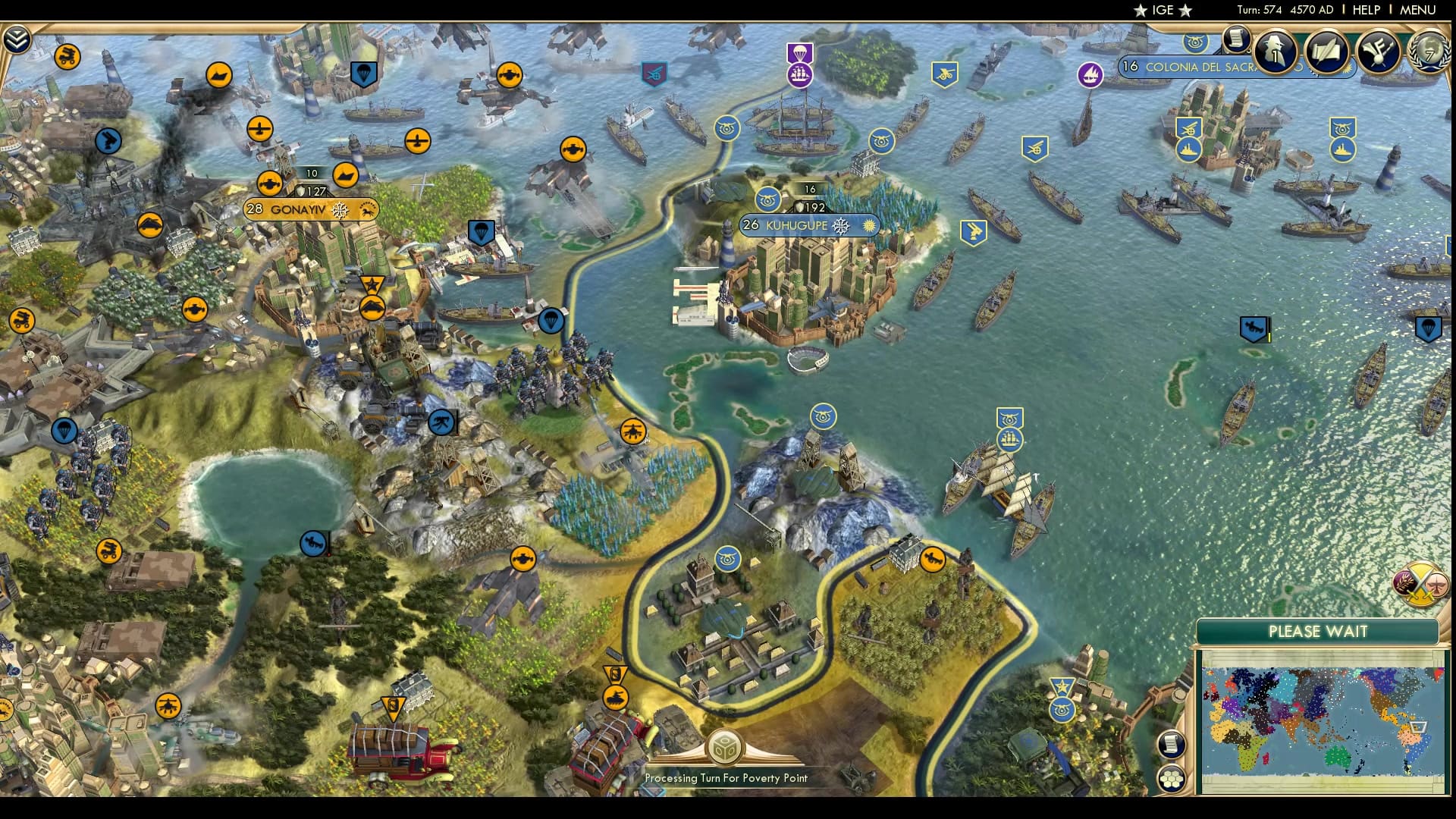 CBR In-Game Screenshot of Terror above the waves.