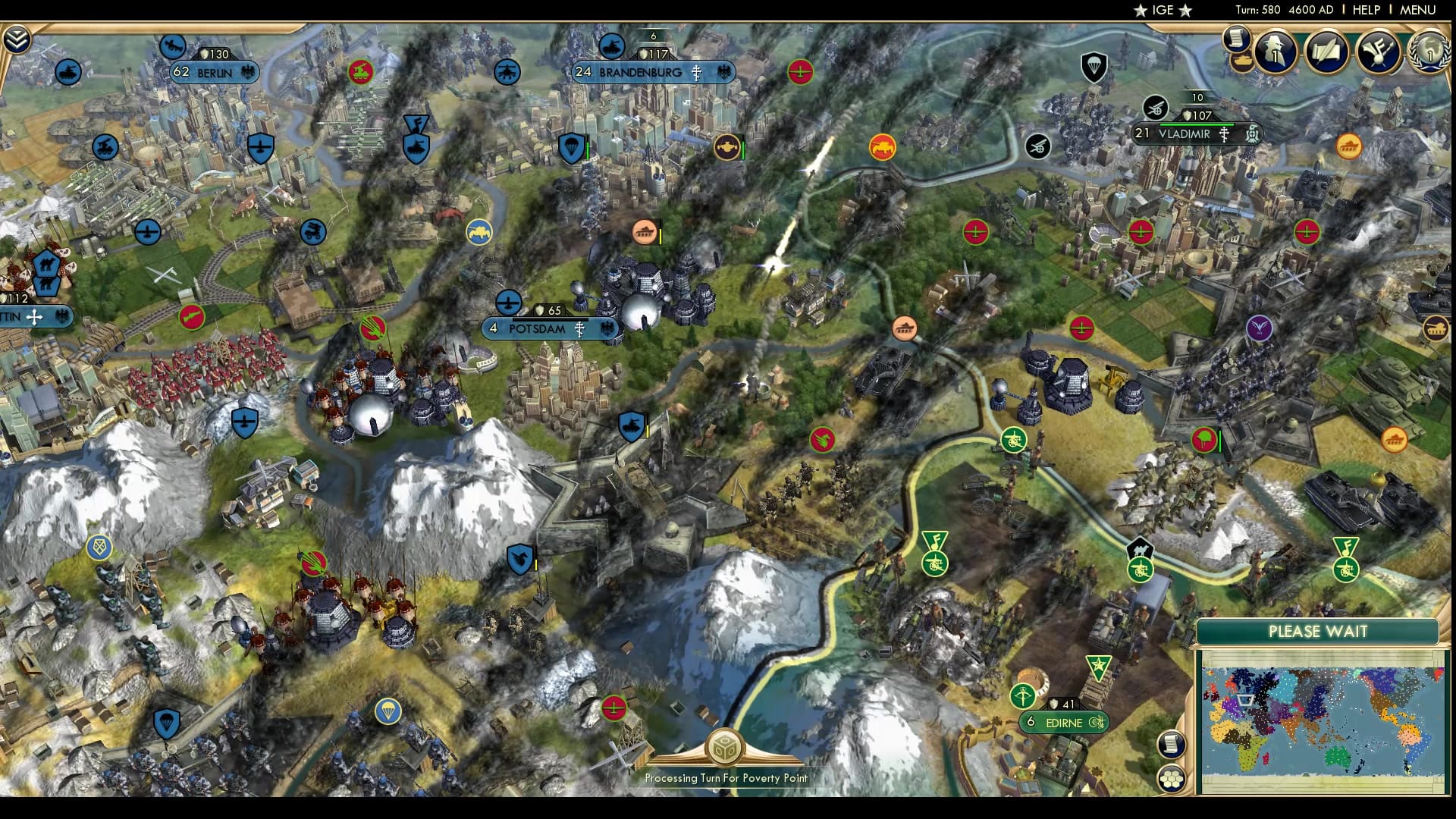 CBR In-Game Screenshot of The scorched country