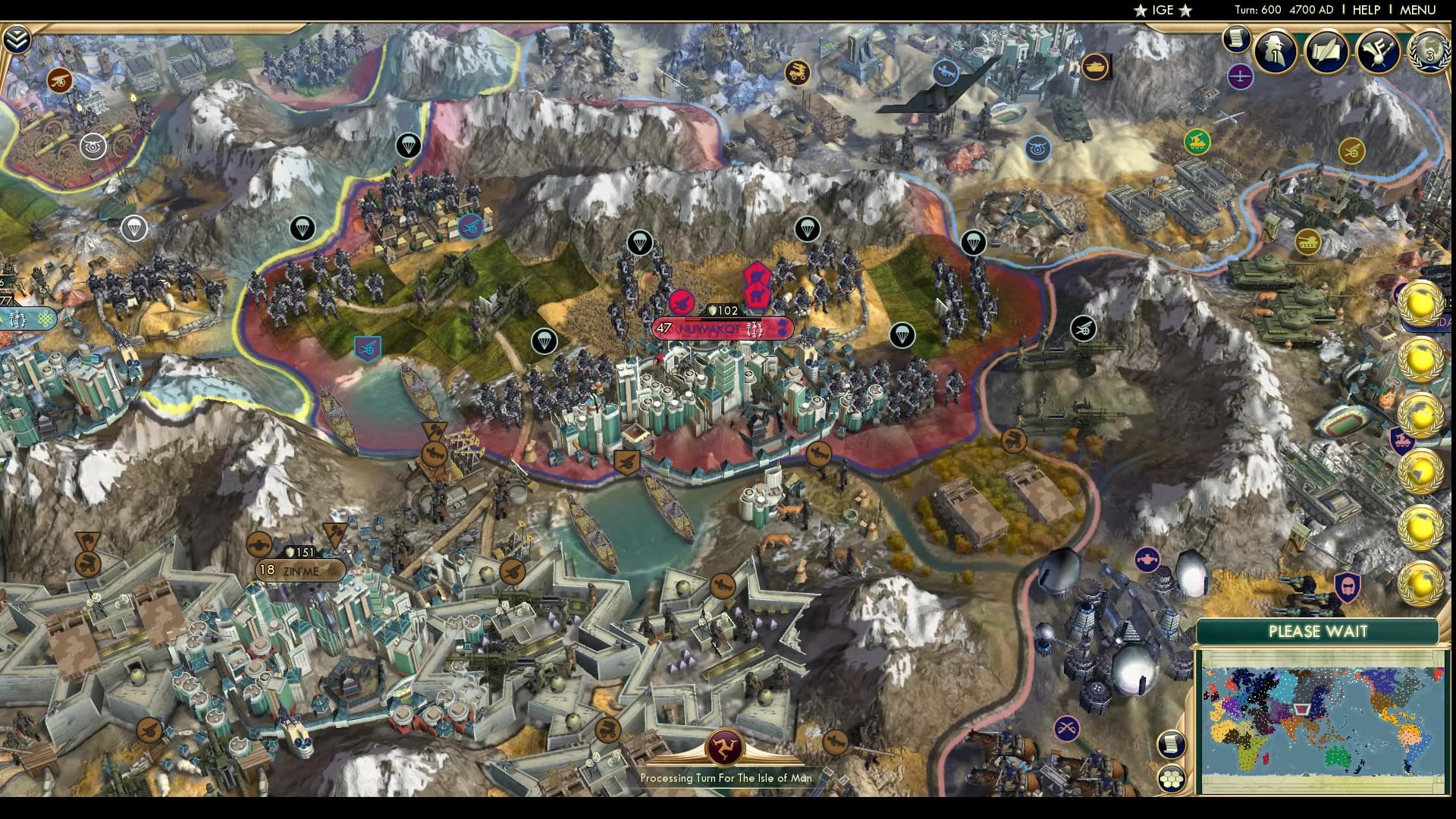 CBR In-Game Screenshot of Conquest in the Roof of the World