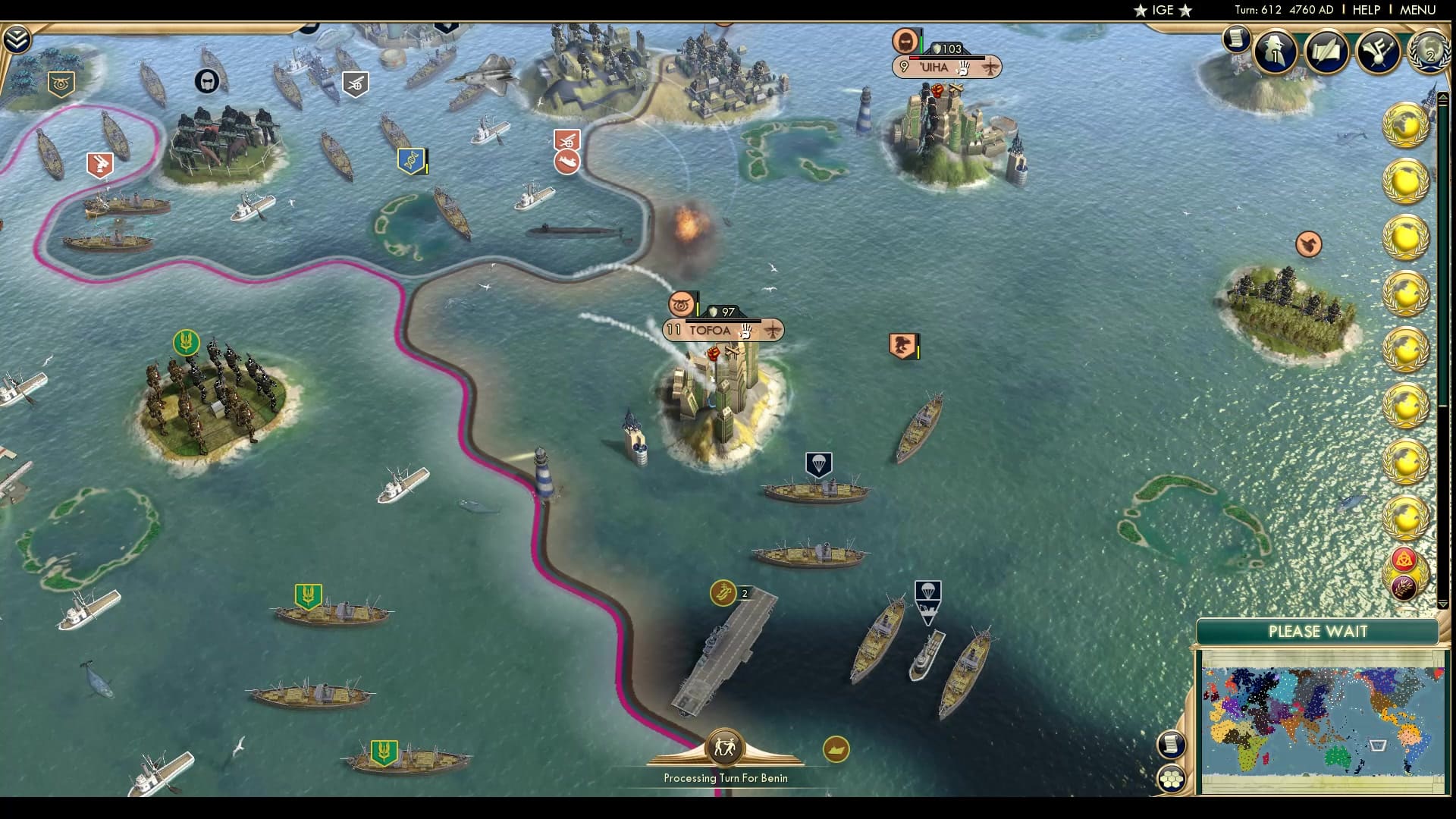 CBR In-Game Screenshot of The Pacific Expedition