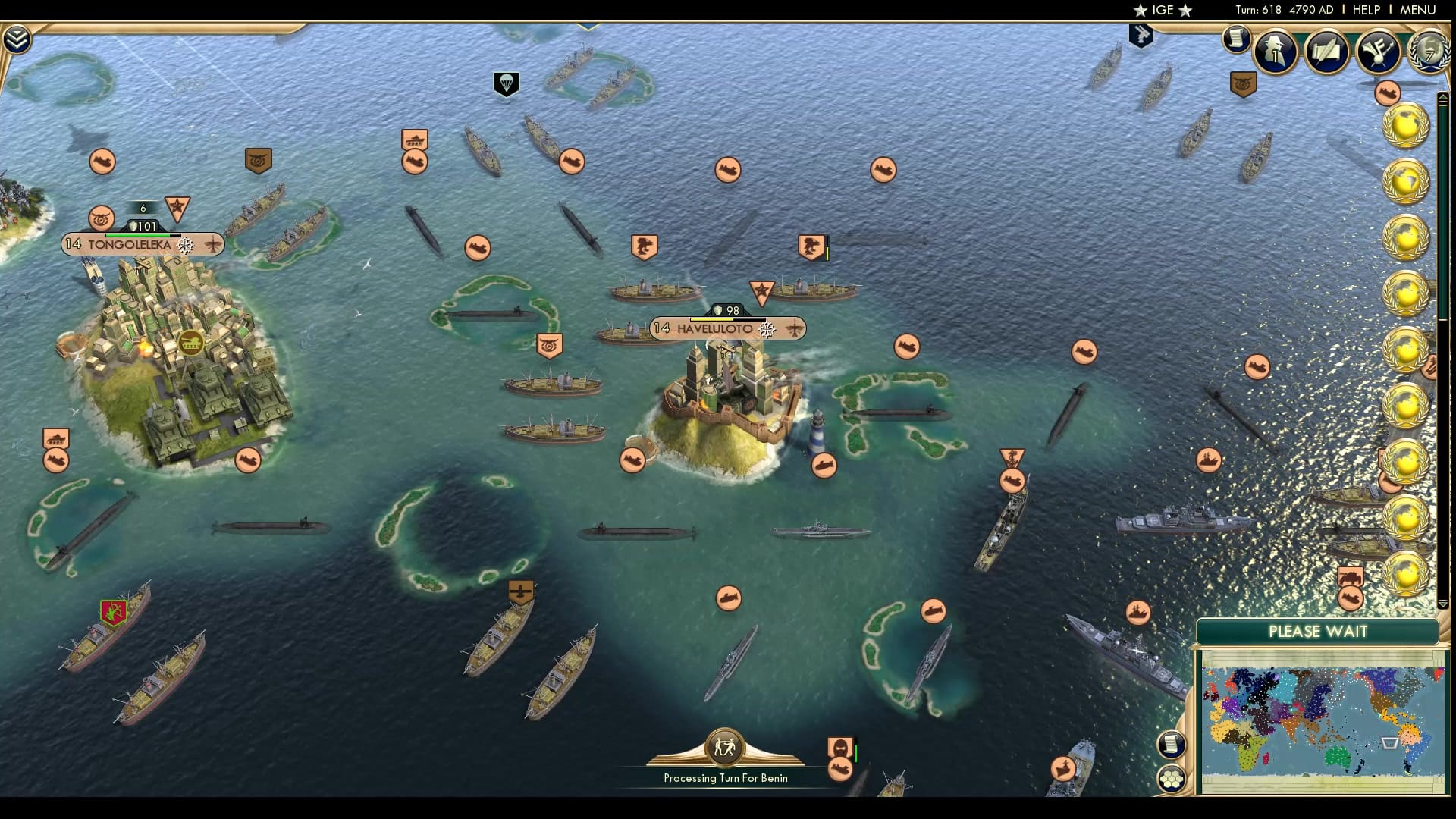 CBR In-Game Screenshot of Peaceful Pacific