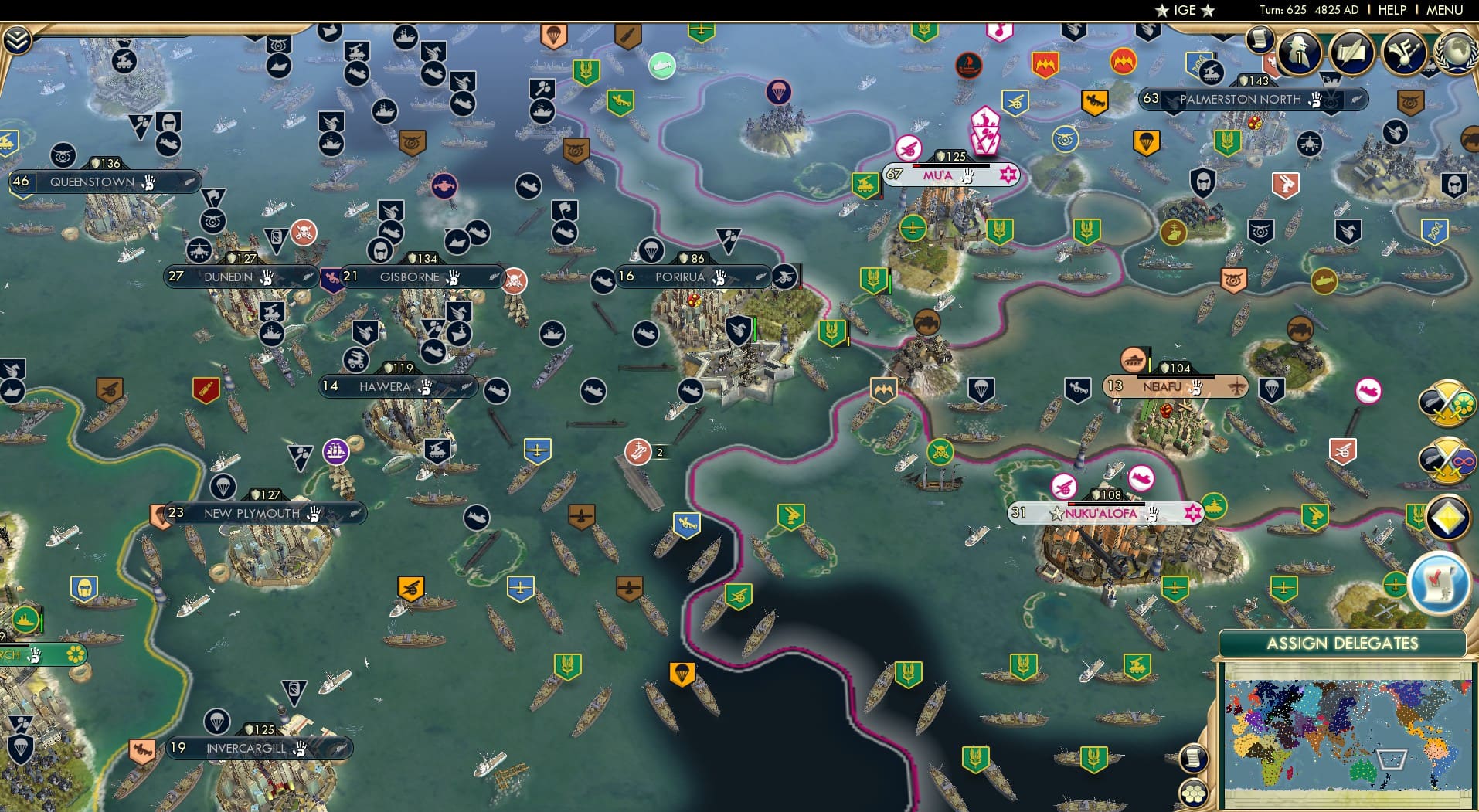 CBR In-Game Screenshot of Sea divided