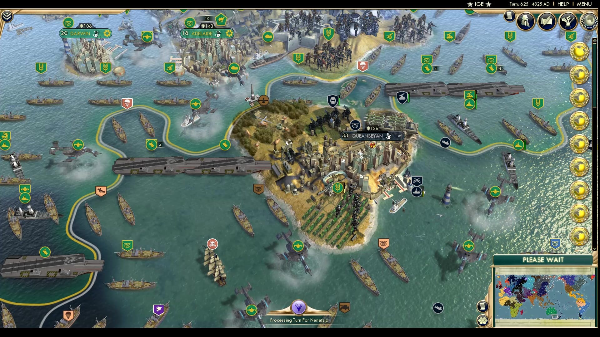 CBR In-Game Screenshot of The siege of Queanbeyan