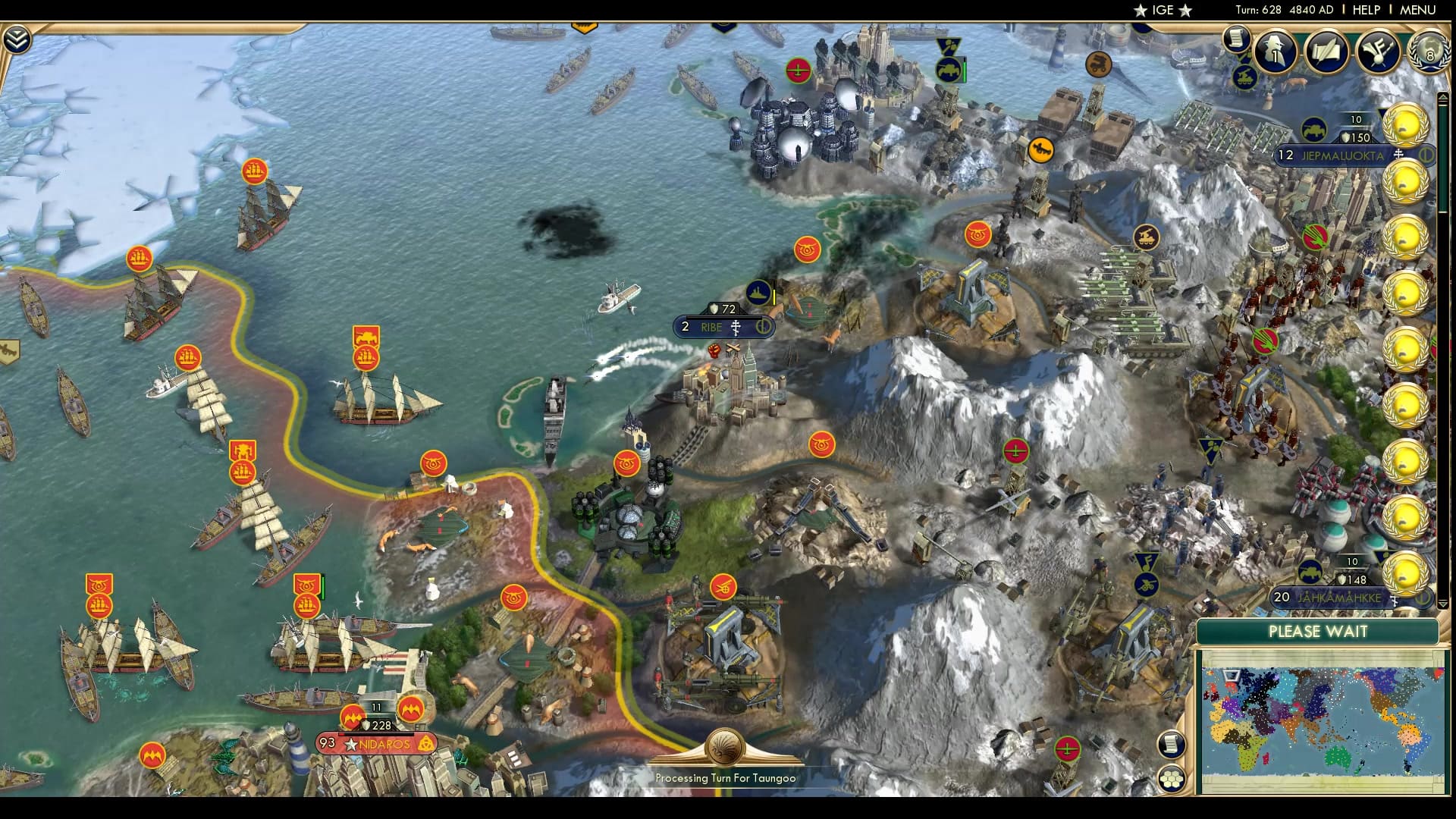 CBR In-Game Screenshot of Riben cutting ceremony