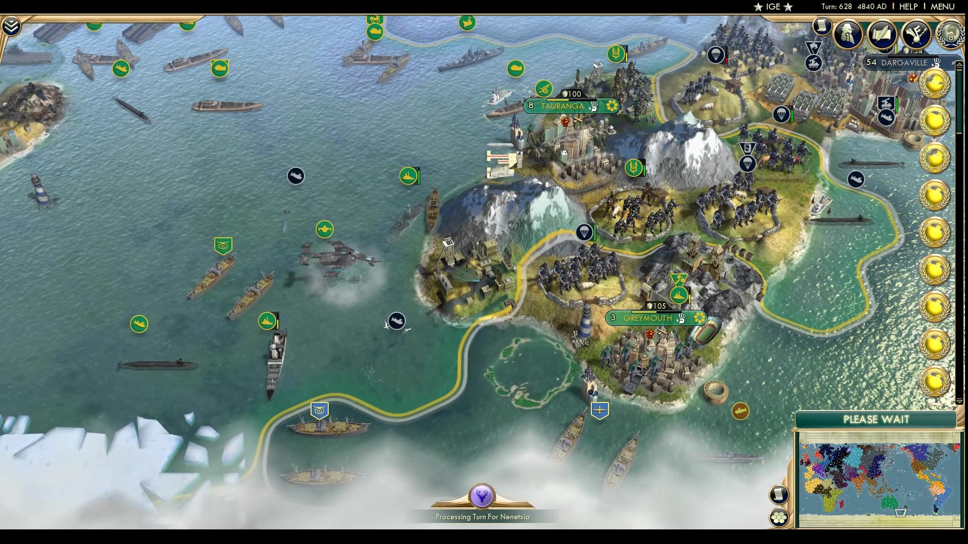 CBR In-Game Screenshot of Dismantling of an empire
