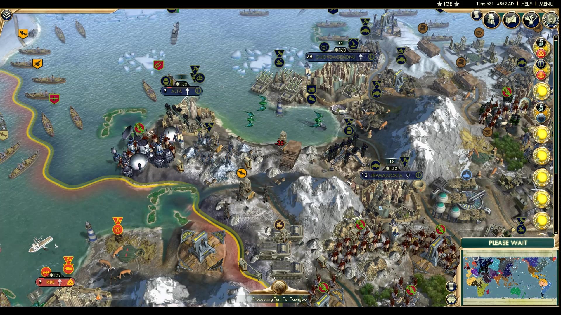 CBR In-Game Screenshot of Frozen front line