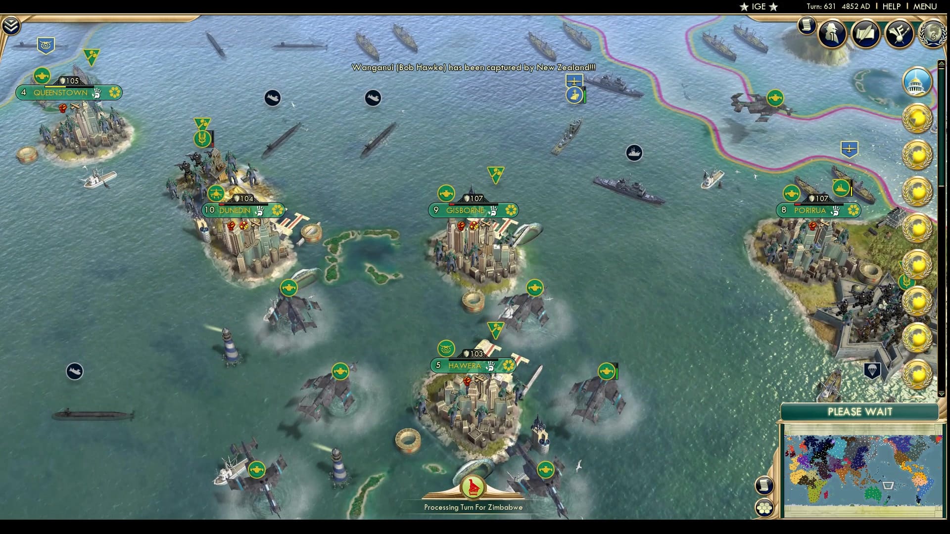 CBR In-Game Screenshot of Submarine warfare