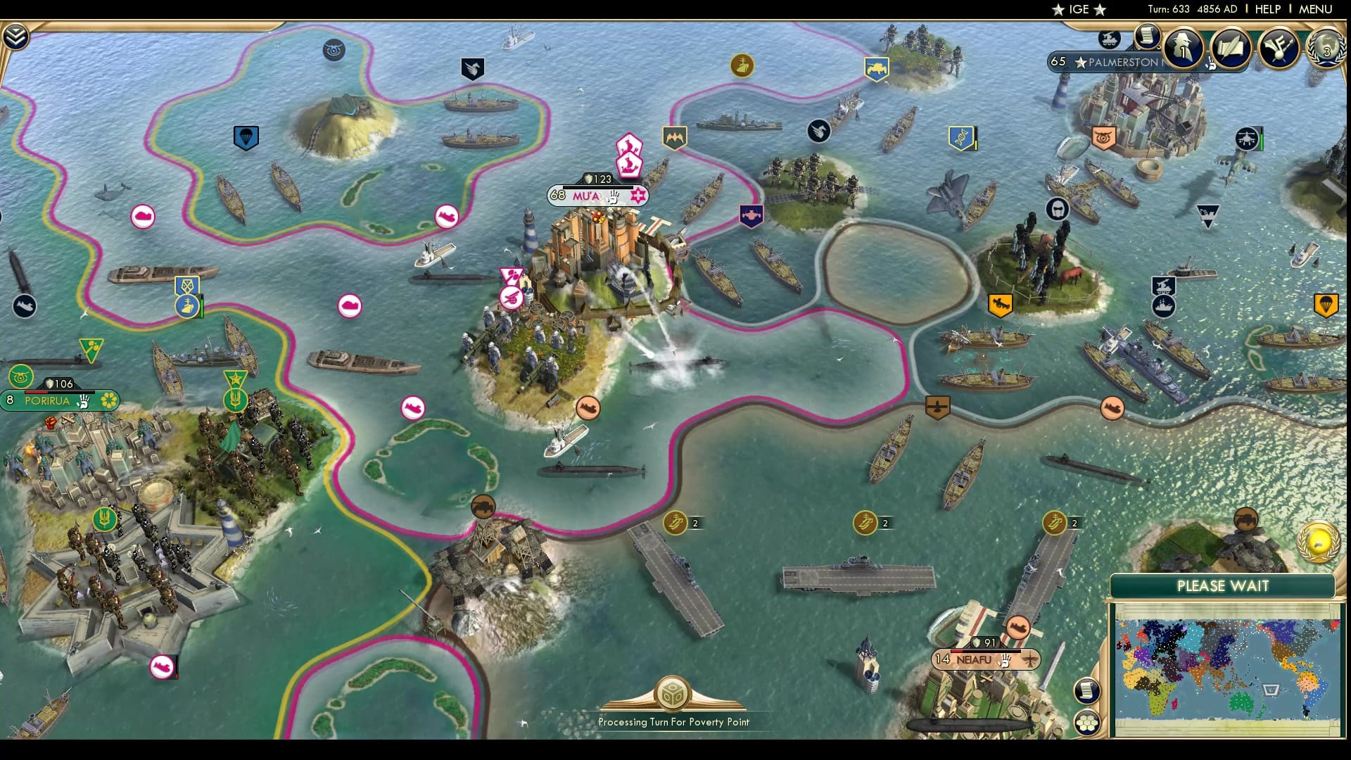 CBR In-Game Screenshot of Peaceful bombardments