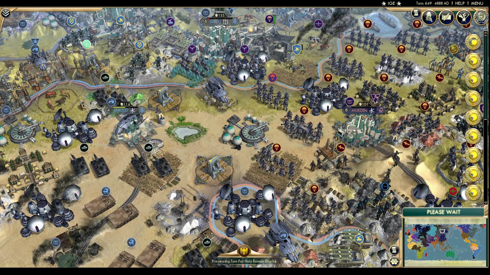 CBR In-Game Screenshot of A wall of Manx