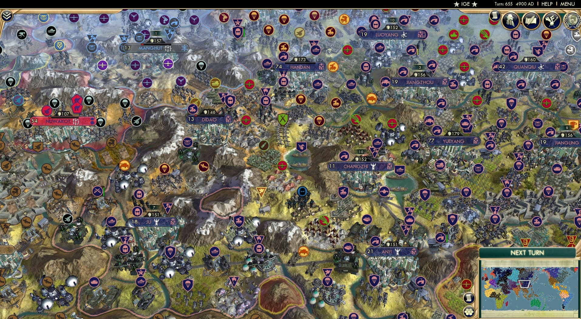 CBR In-Game Screenshot of Mountain front