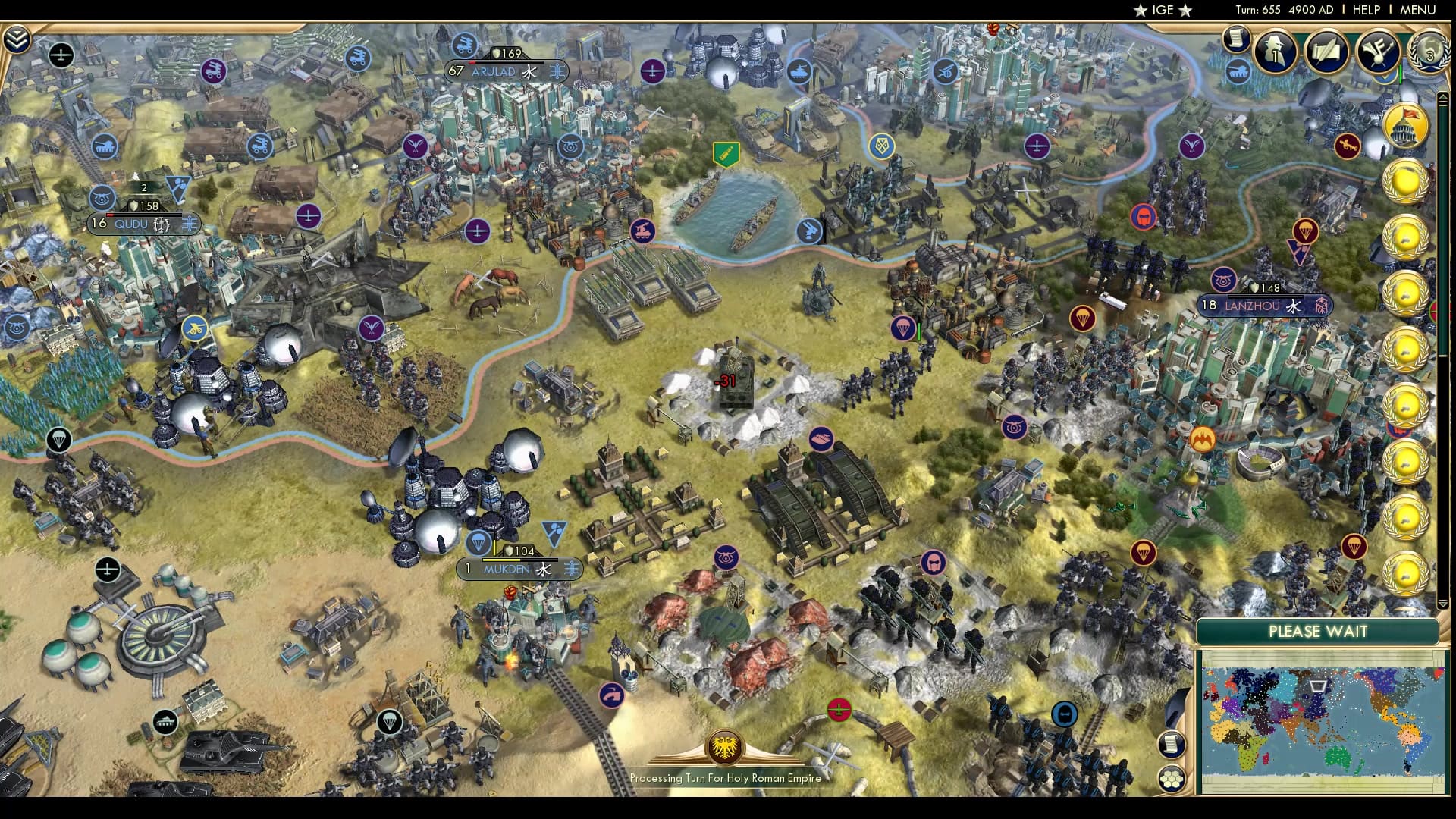 CBR In-Game Screenshot of All Deafened on the Western Front