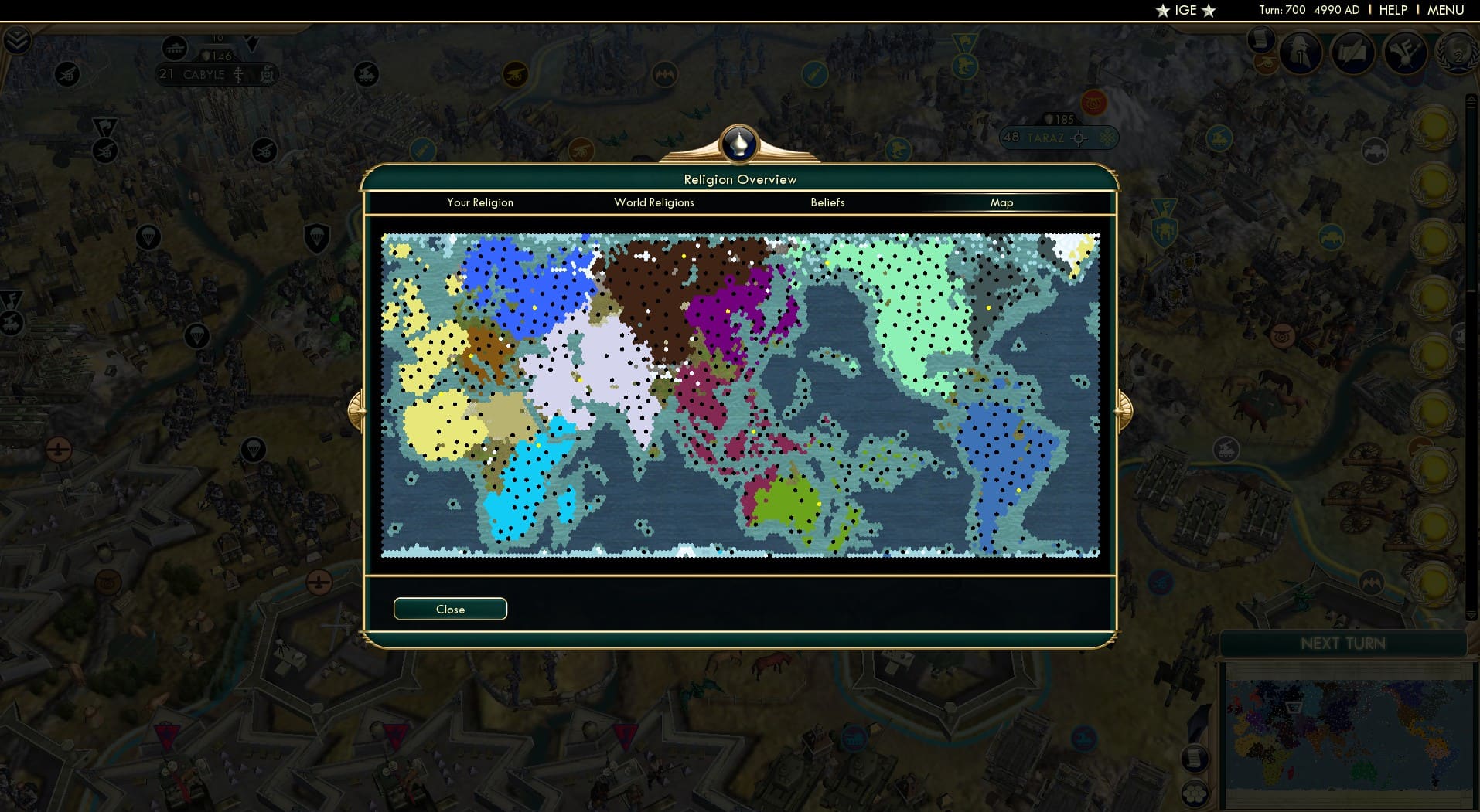 CBR In-Game Screenshot of The End