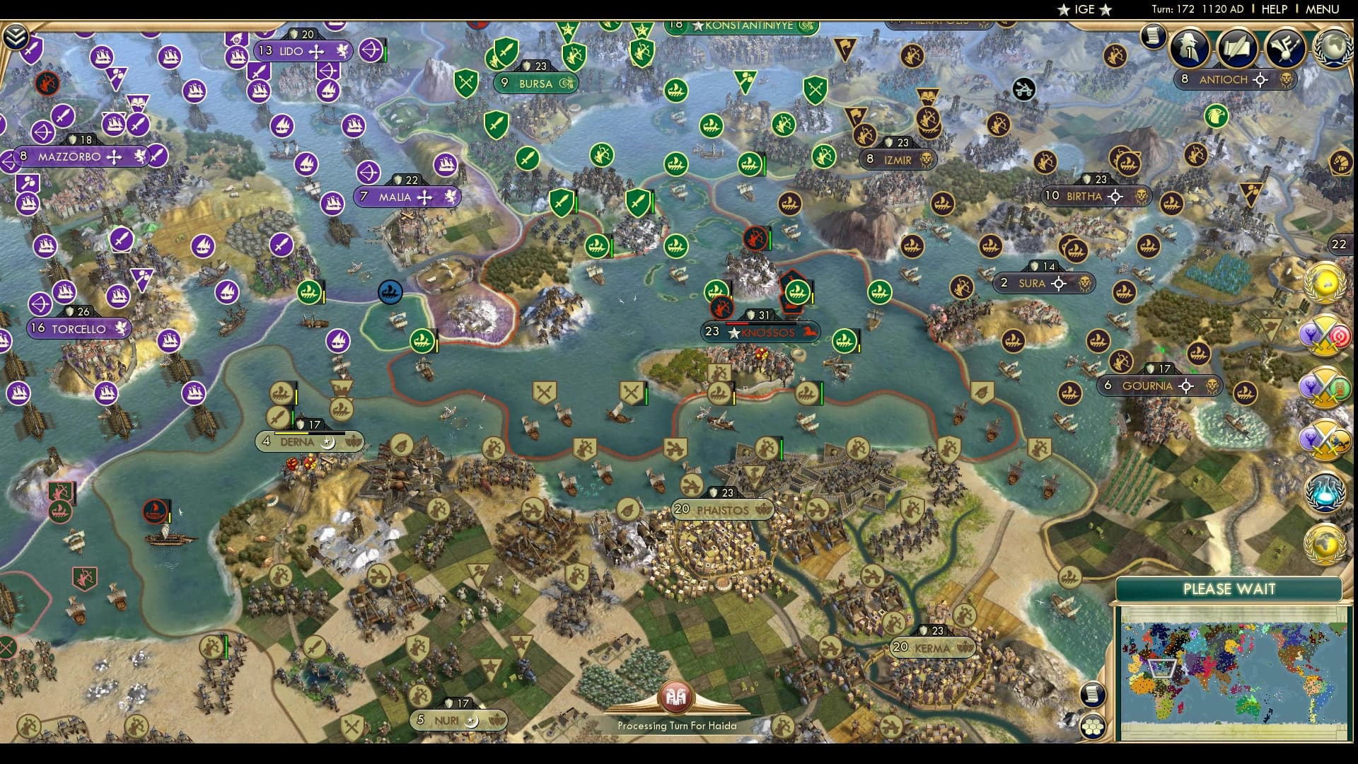 CBR In-Game Screenshot of The Minoans