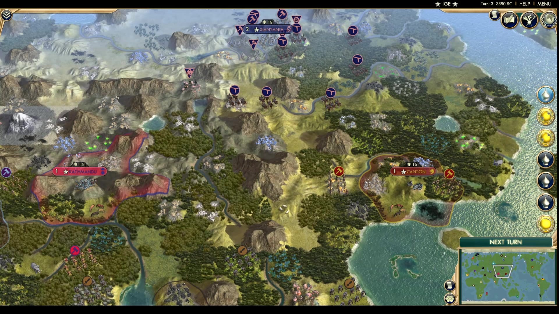 CBR In-Game Screenshot of STAND WITH HONG KONG. Also the Himalayas
