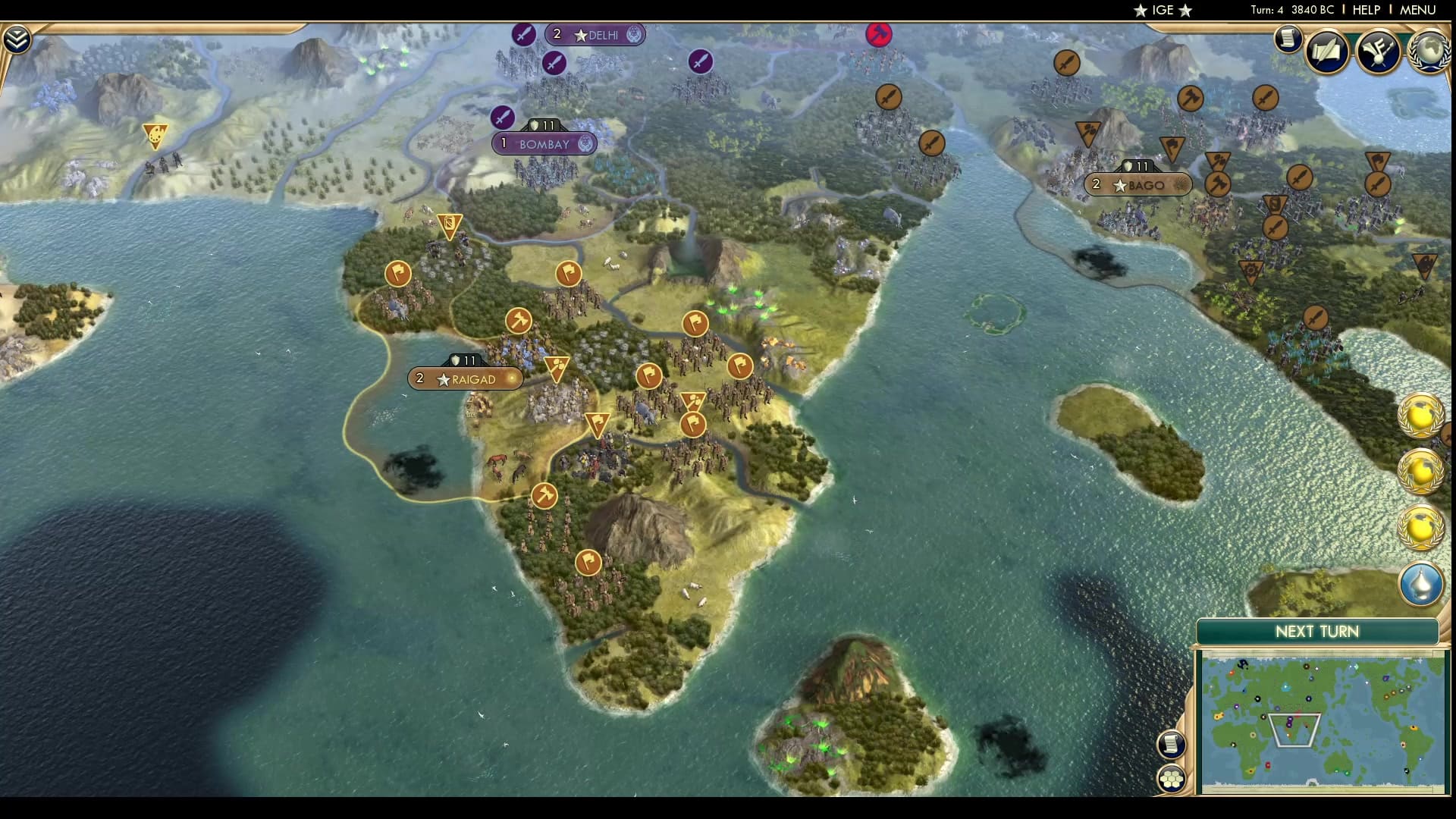 CBR In-Game Screenshot of Dropping the Bombay on Maratha