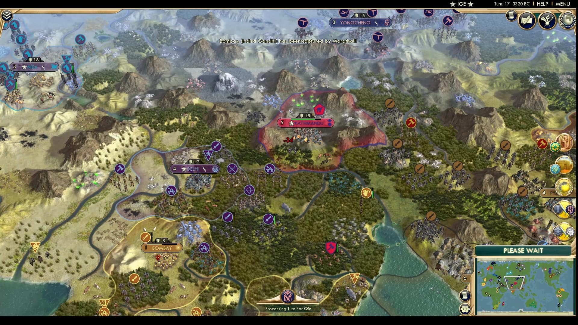 CBR In-Game Screenshot of Bombing Bombay