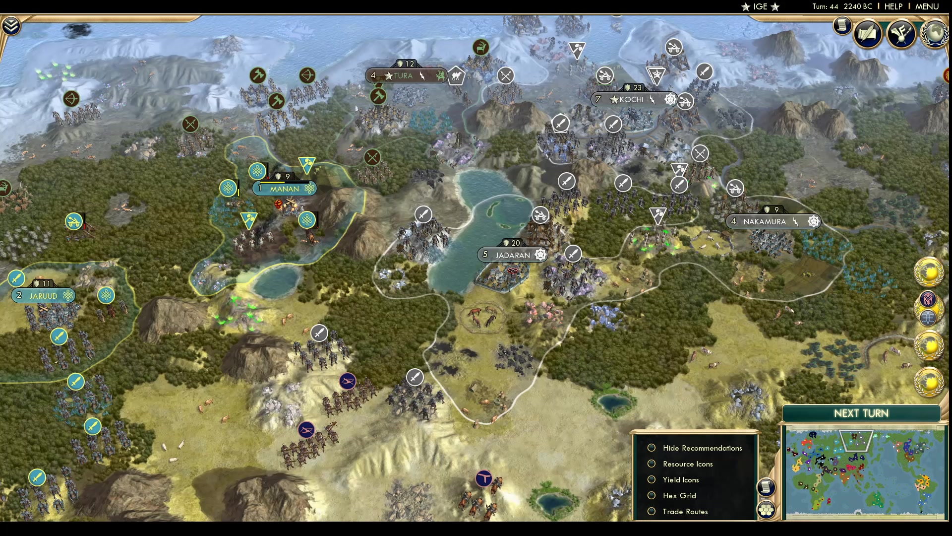 CBR In-Game Screenshot of East Meets West. North Suffers, South Indifferent