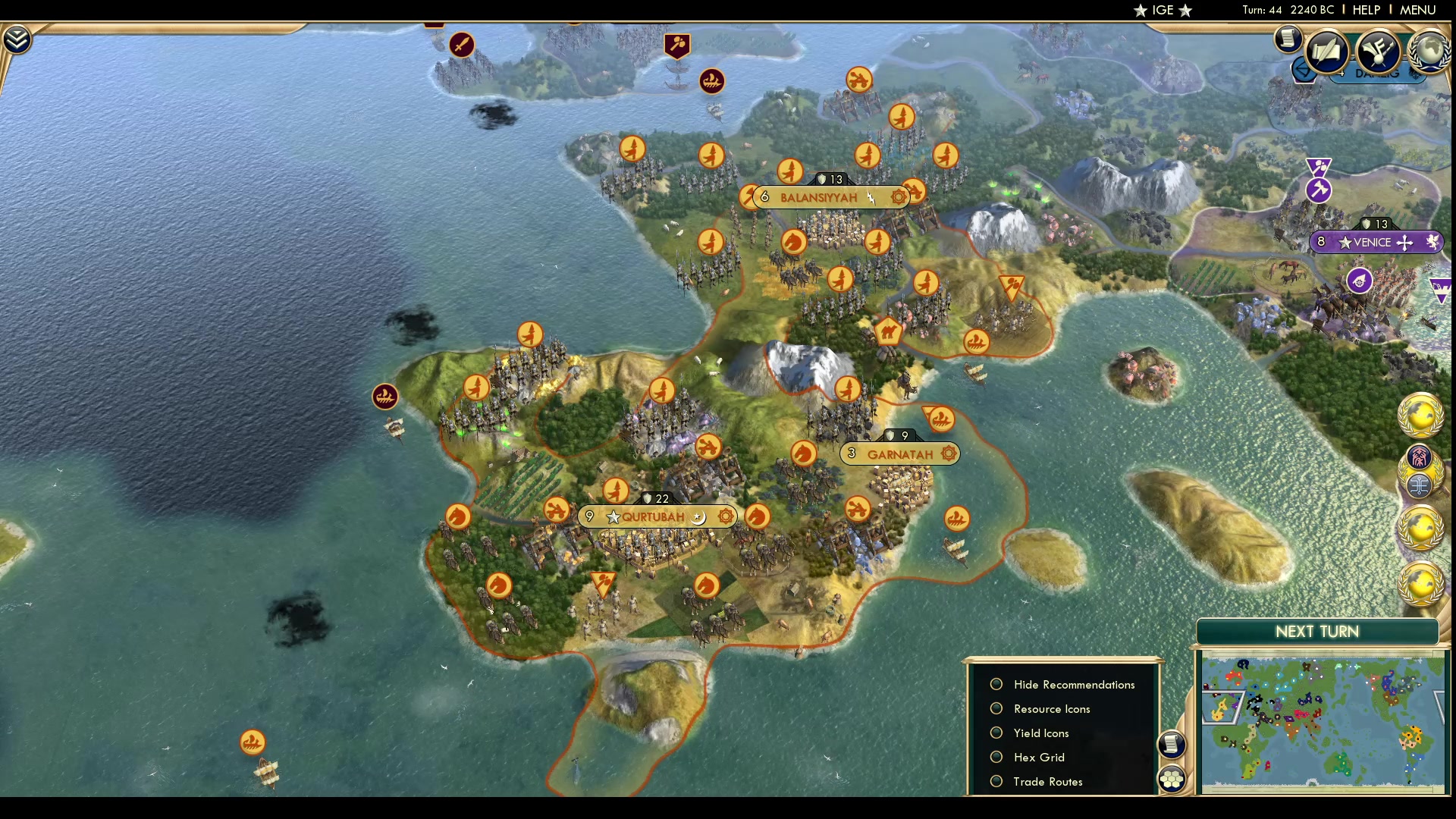 CBR In-Game Screenshot of Qurtuberia and the Costa Del Garnatah