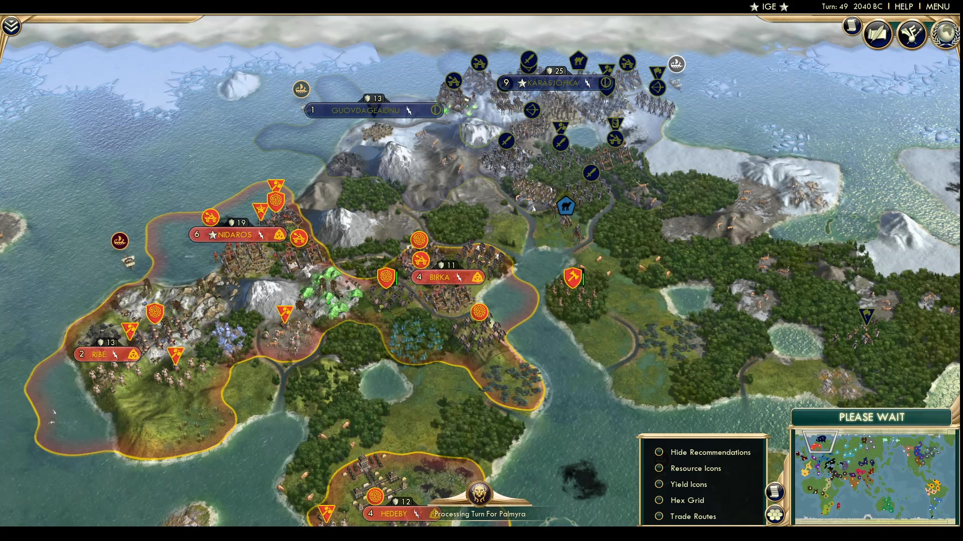 CBR In-Game Screenshot of Vying For King Of The North (Or Queen)