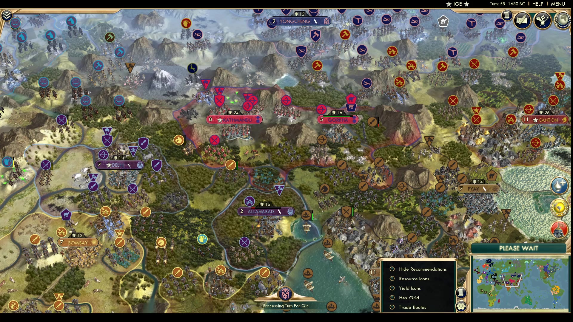 CBR In-Game Screenshot of Glacial Progress