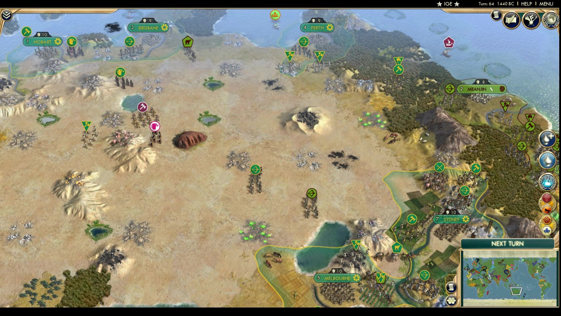 CBR In-Game Screenshot of Great Barrier Settlement