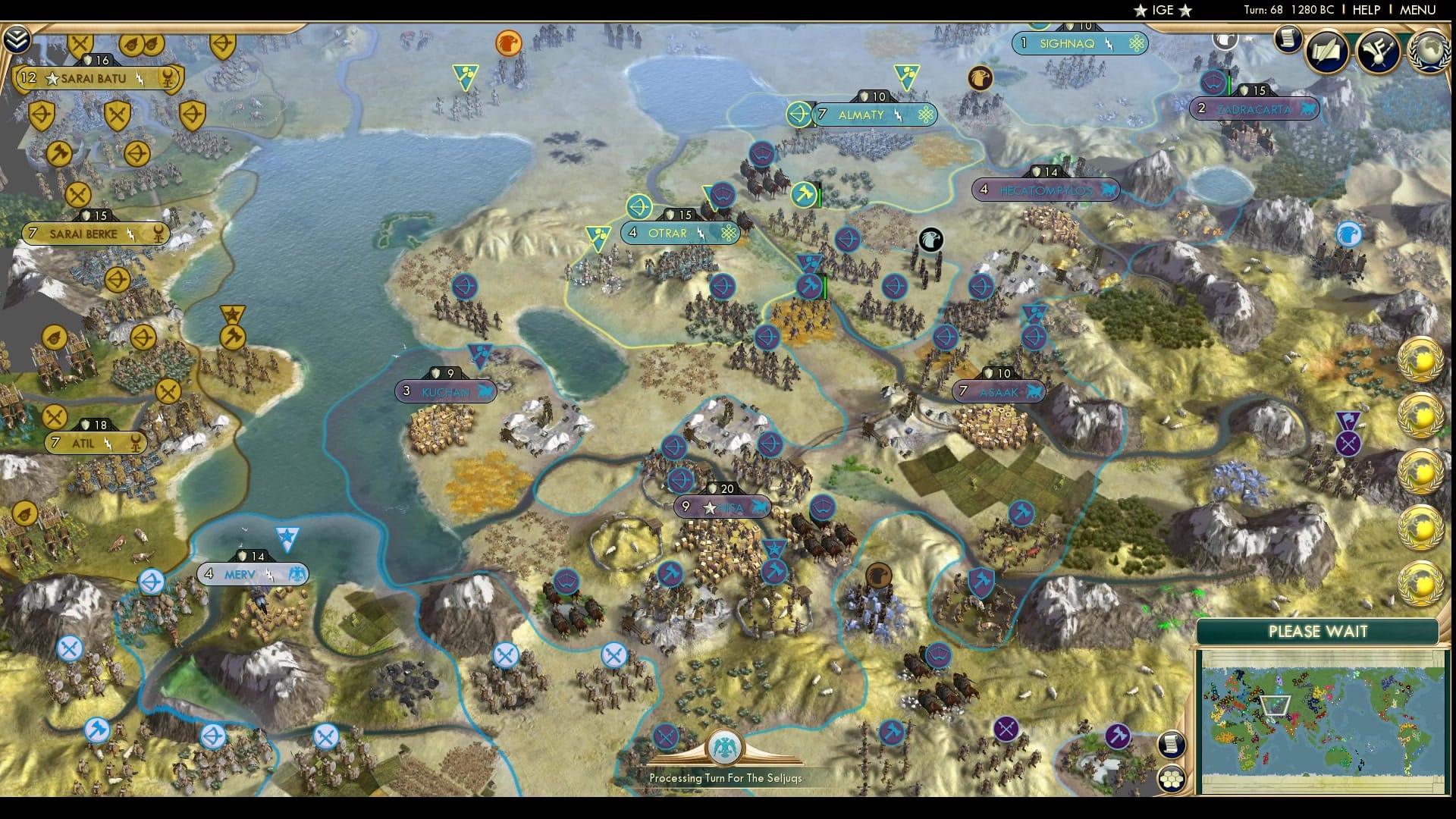 CBR In-Game Screenshot of Parthia Creeps, Ablai Sleeps