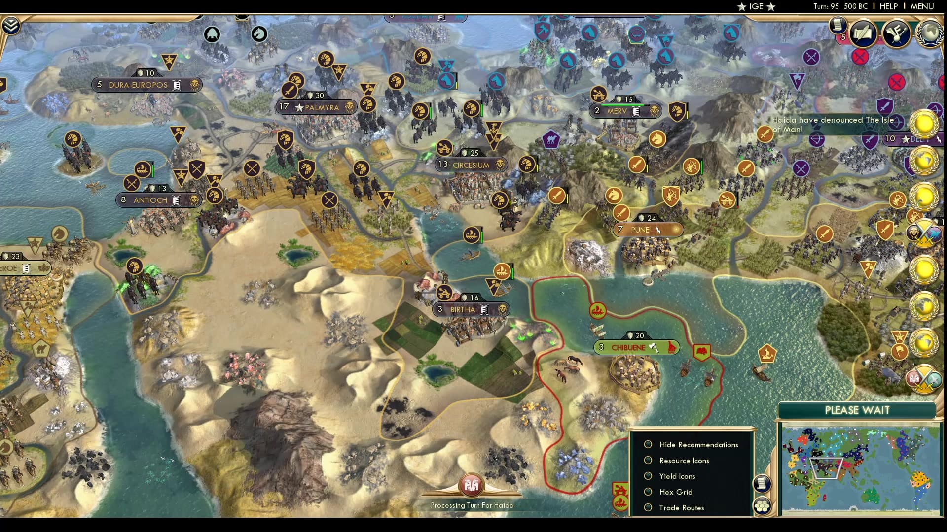 CBR In-Game Screenshot of Prawns Capture Diagonally