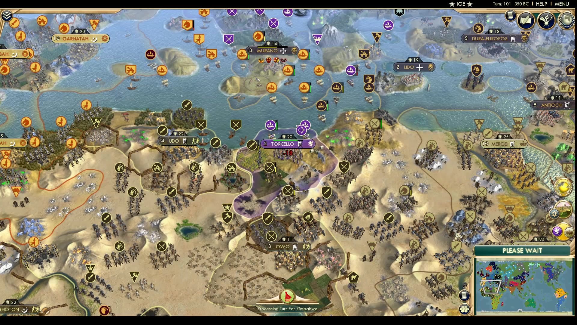 CBR In-Game Screenshot of Slow Movement on the Torcello
