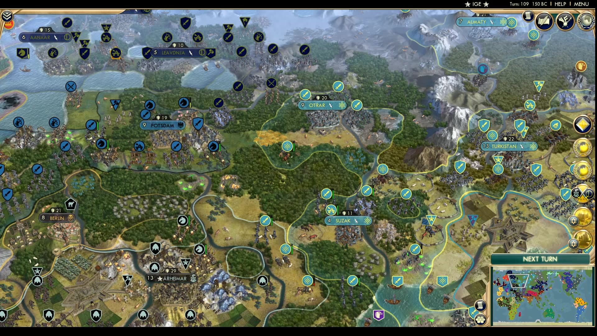 CBR In-Game Screenshot of A Proxy Generational Clash with Extra Steppe Horde