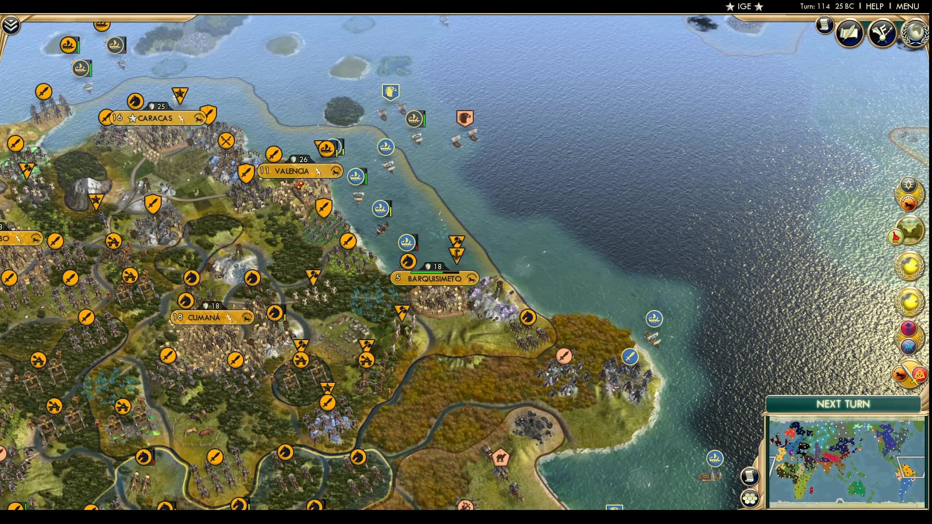 CBR In-Game Screenshot of South American Hammer