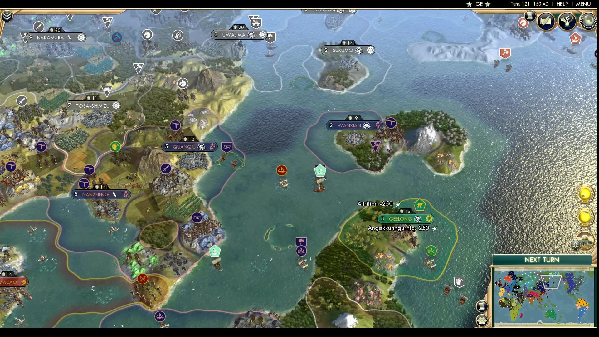 CBR In-Game Screenshot of Wanxian, Twoxian, Red Xian, Blue Xian