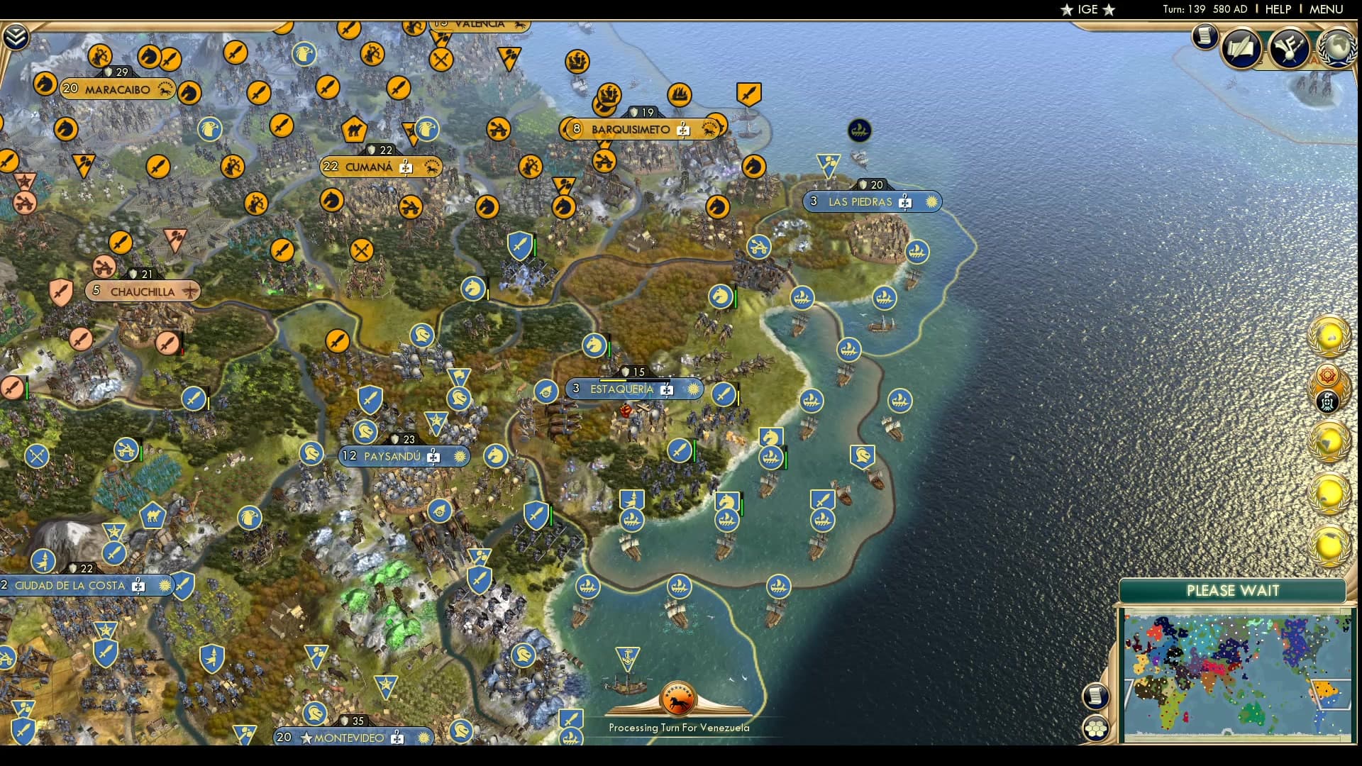 CBR In-Game Screenshot of A City Surrenders