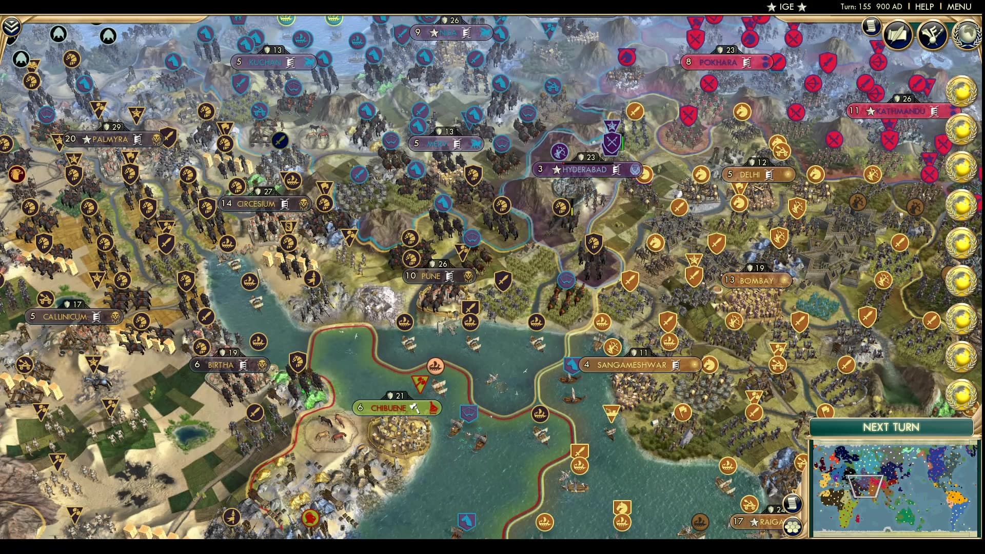 CBR In-Game Screenshot of Last moments of India?