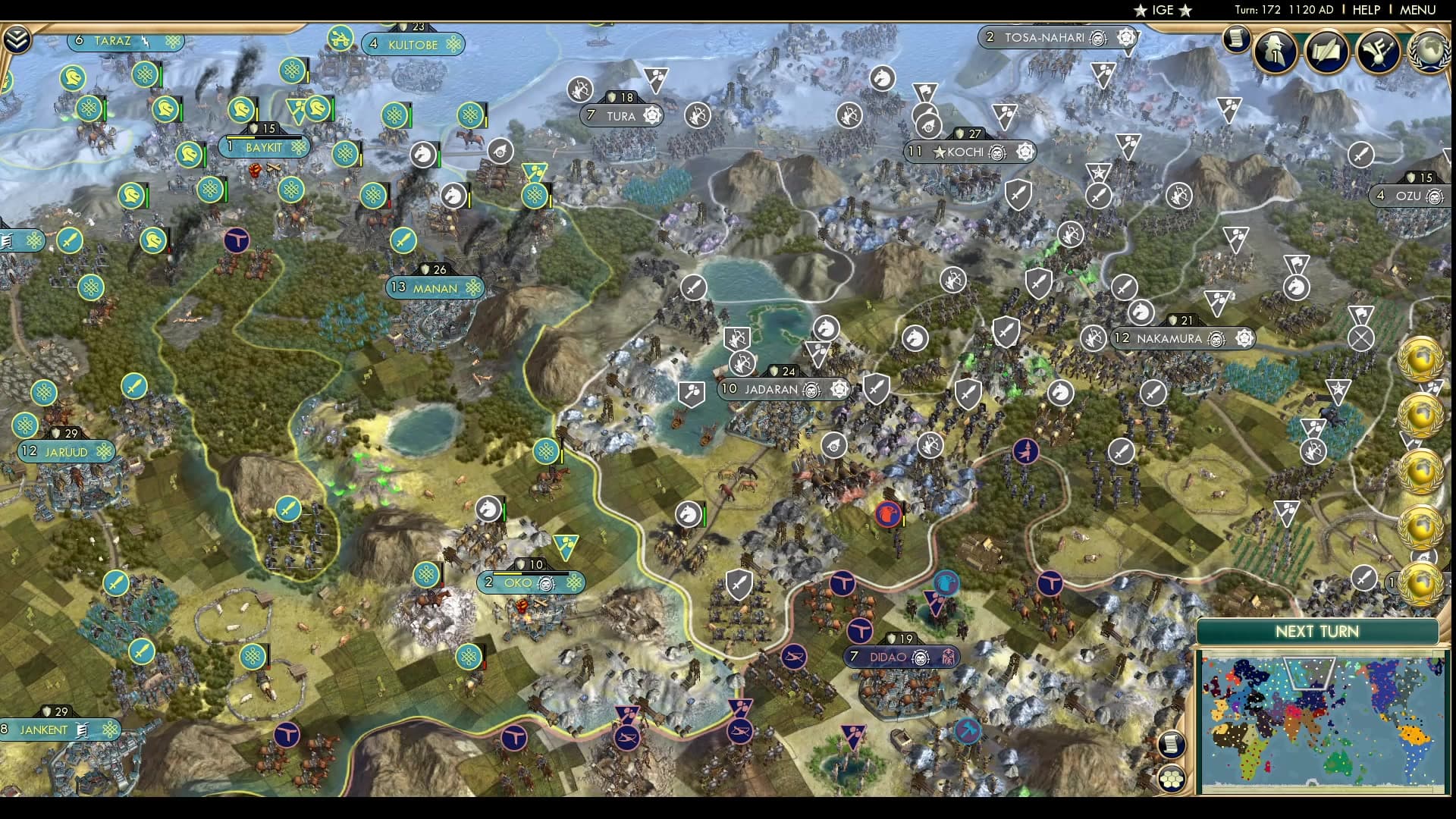 CBR In-Game Screenshot of Scorched Earth