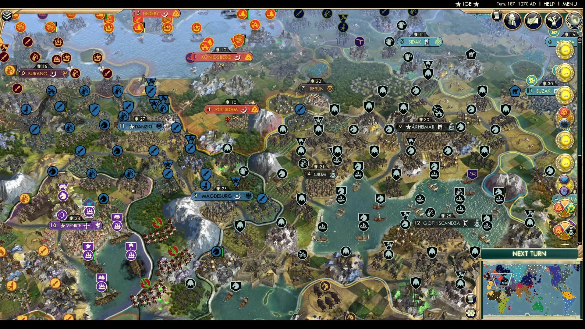 CBR In-Game Screenshot of Cutting off Potsdam to Spite your Face
