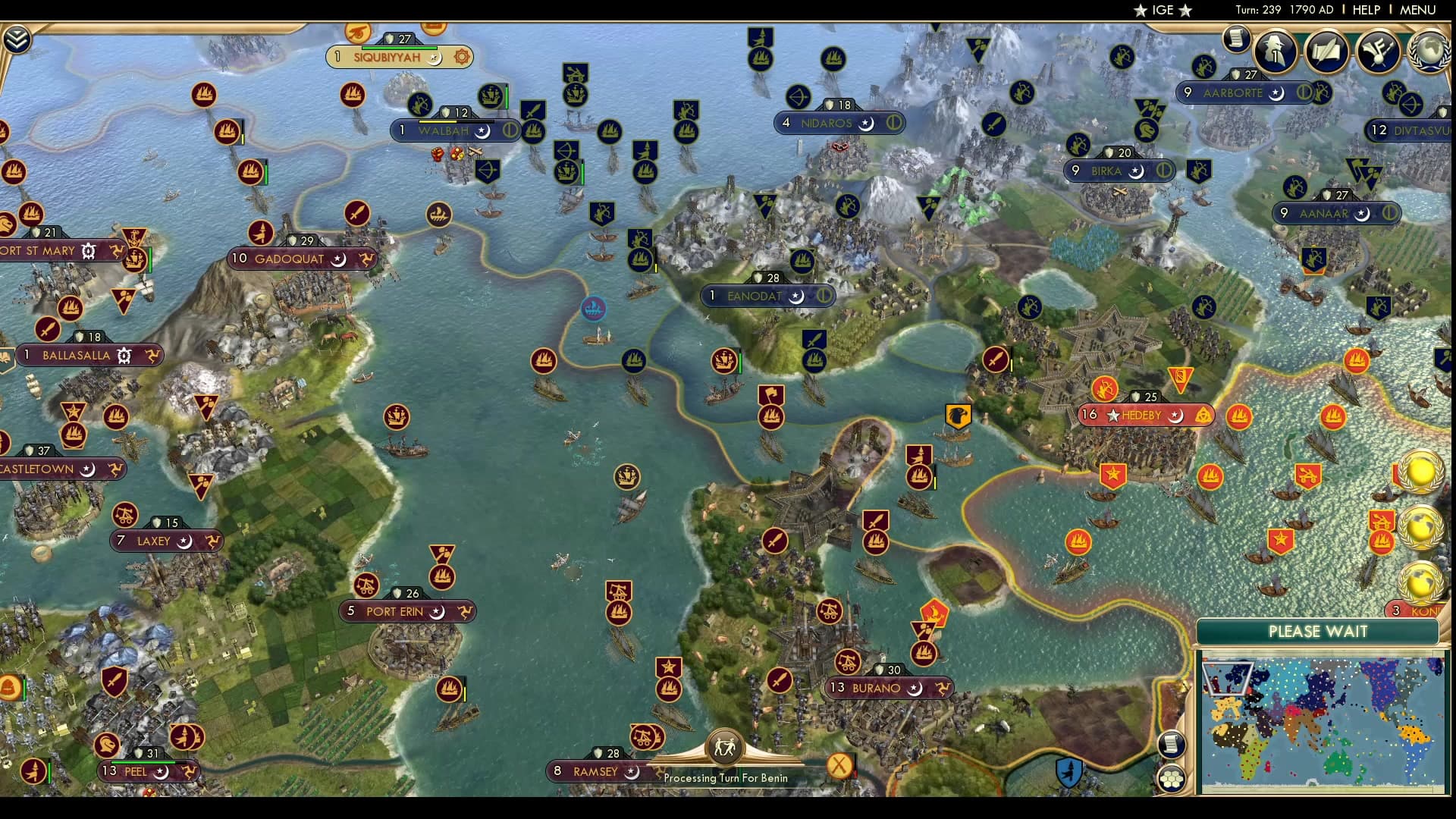 CBR In-Game Screenshot of Swimming Reindeer