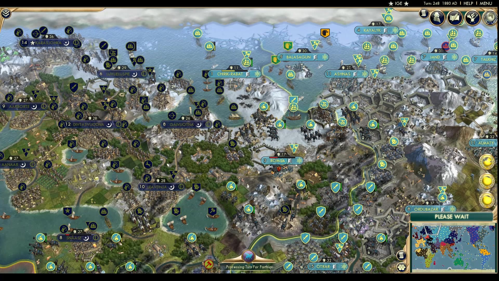 CBR In-Game Screenshot of All Other Countries Are Run By Old Women