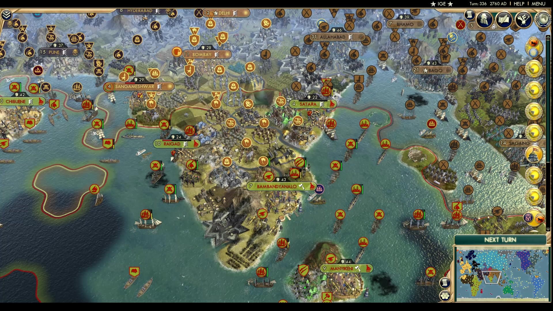 CBR In-Game Screenshot of Zimbabwean Raj