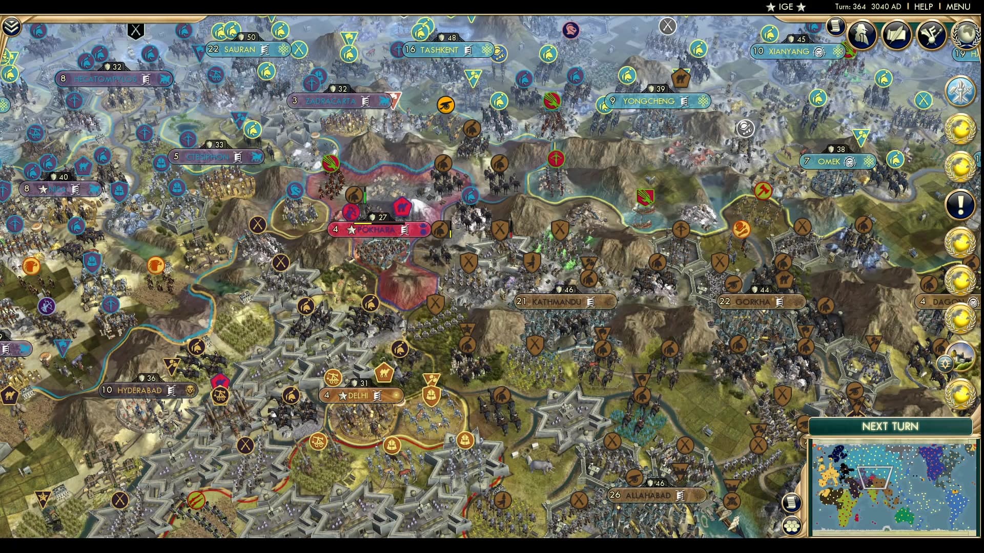 CBR In-Game Screenshot of Himalayan holdout