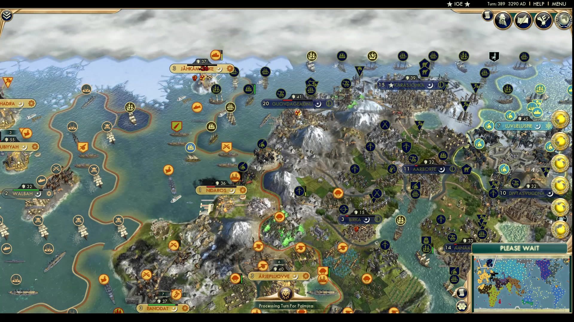 CBR In-Game Screenshot of Archaic archer armada