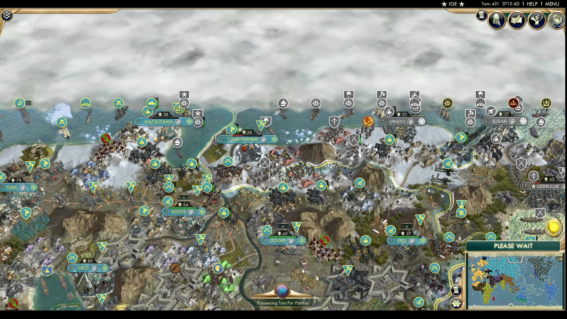 CBR In-Game Screenshot of Cannon can’t shoot over mountains