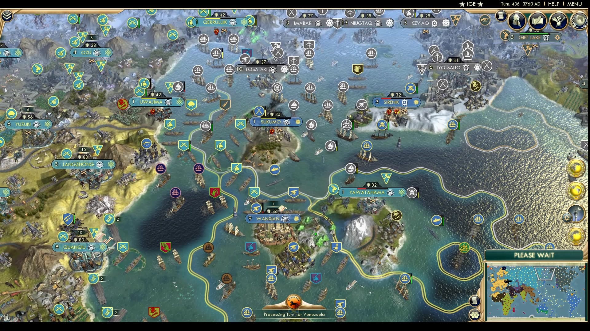 CBR In-Game Screenshot of Take two Shikoku cities down, pass them around...
