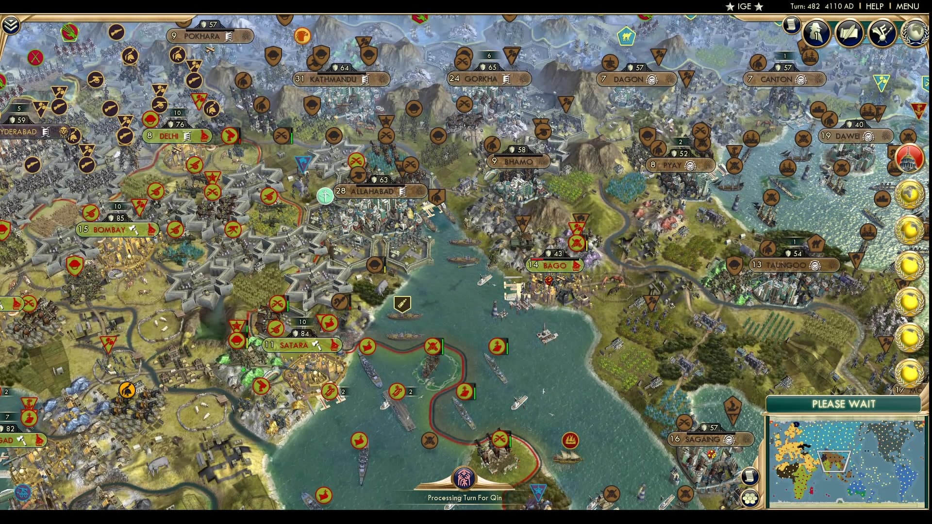 CBR In-Game Screenshot of Kind of late there Bayinnaung