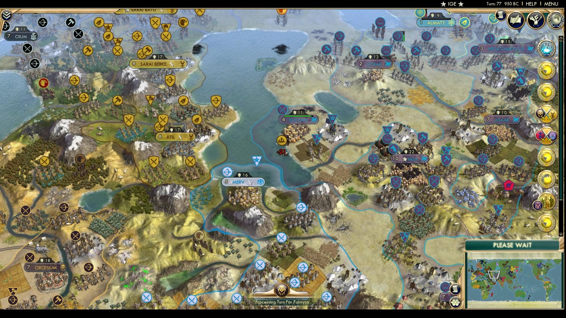 CBR In-Game Screenshot of A Caspien Attack