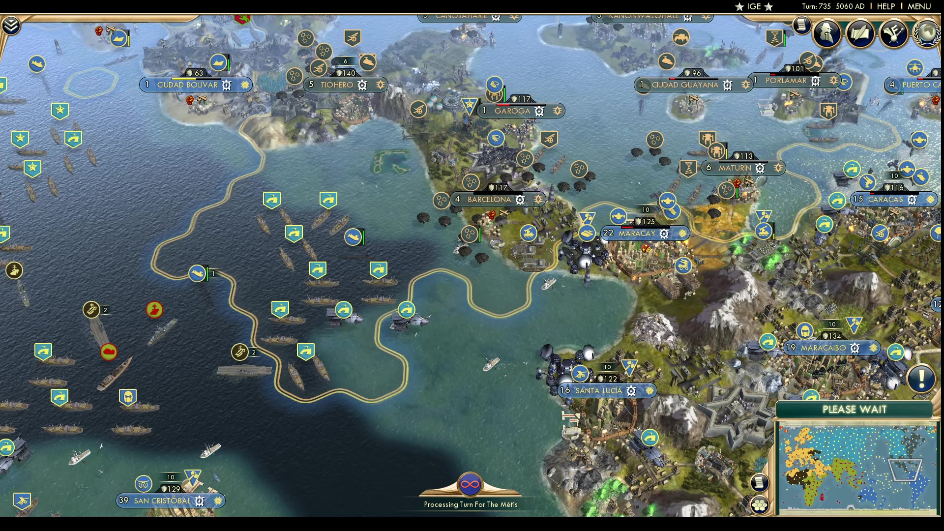 CBR In-Game Screenshot of Forming a Beachhead