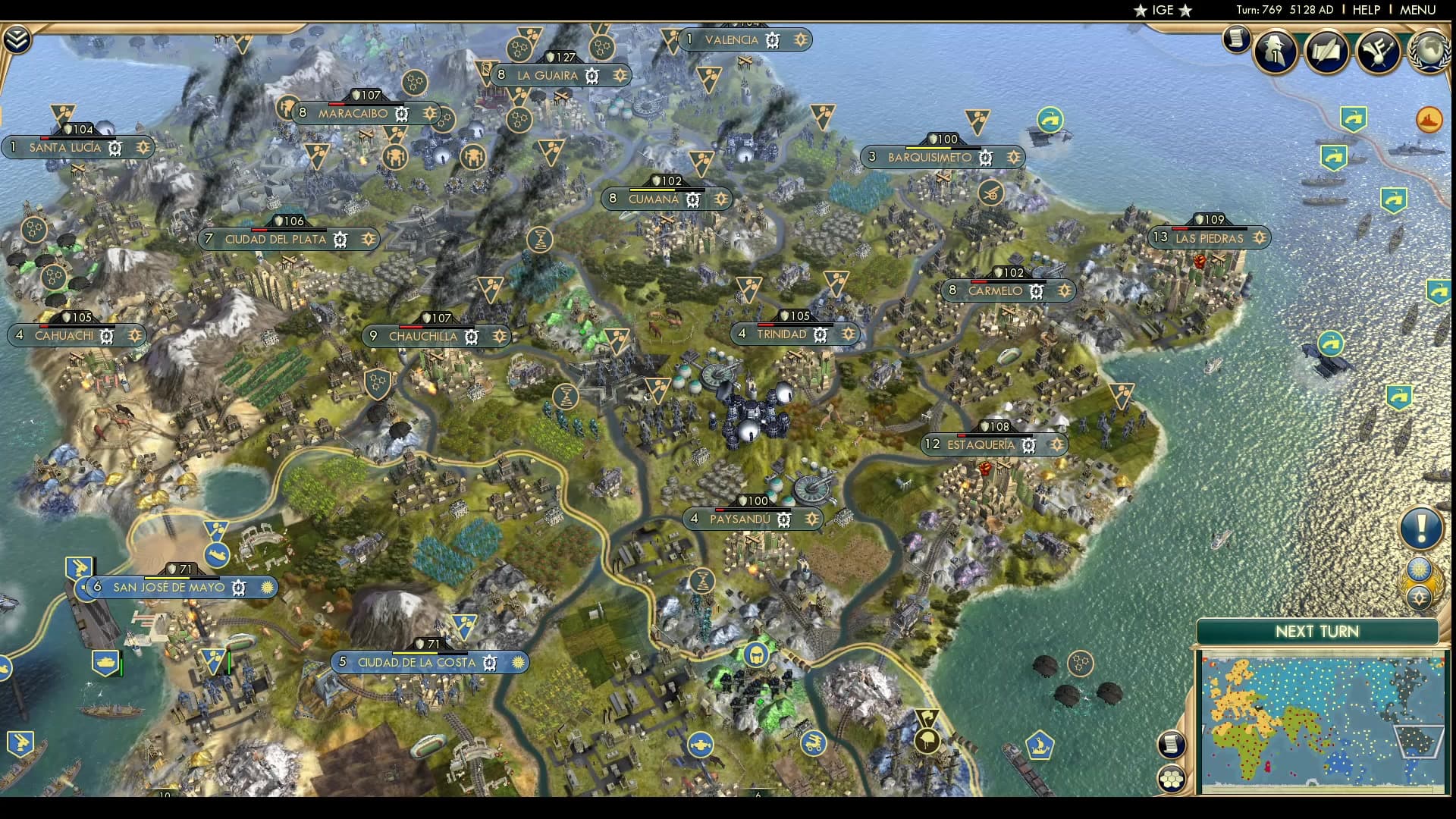 CBR In-Game Screenshot of Finally! The war in the Americas is over