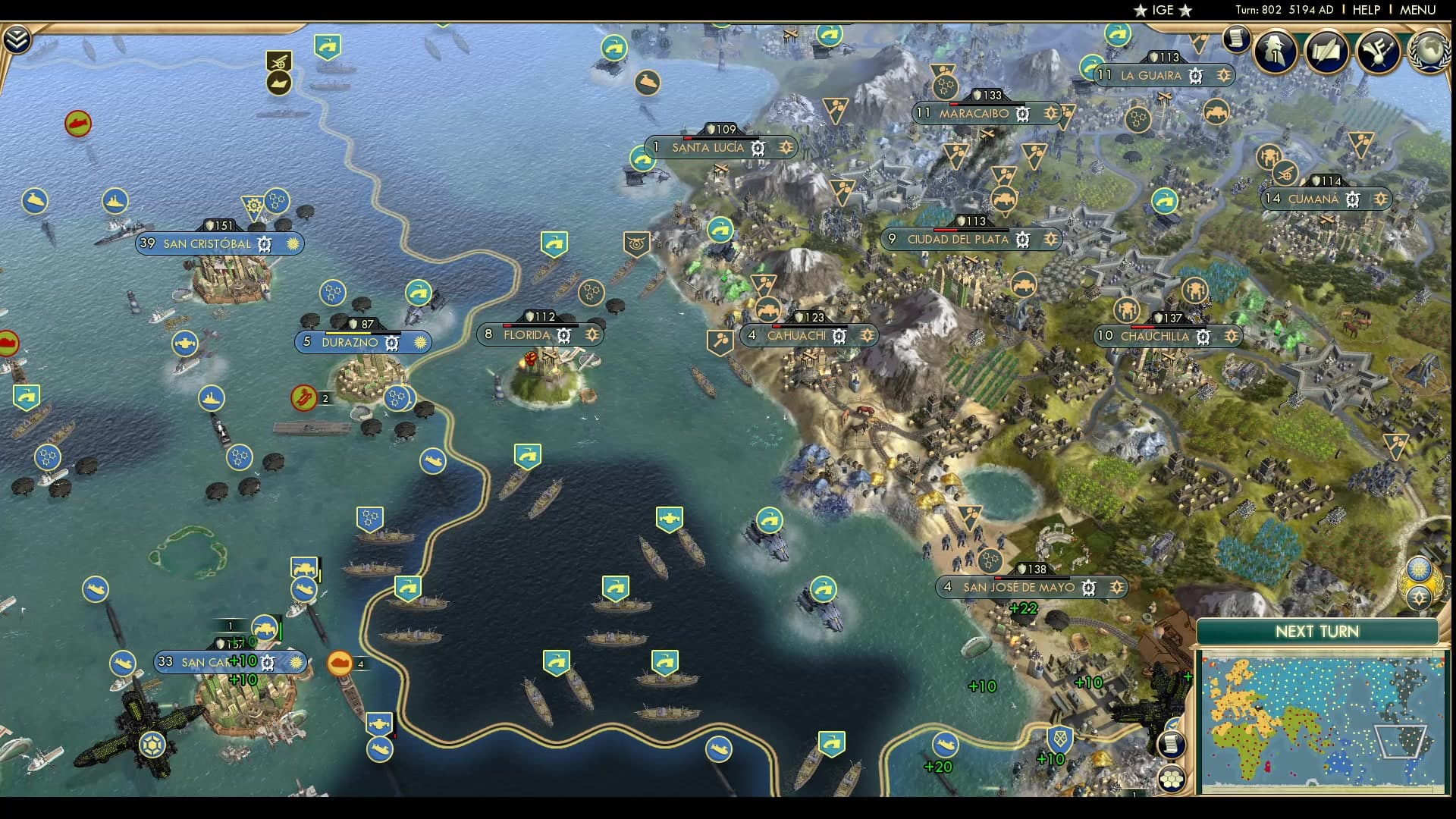 CBR In-Game Screenshot of Durazno More War