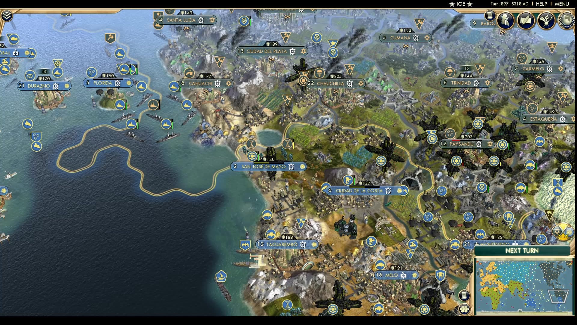 CBR In-Game Screenshot of Guerra!