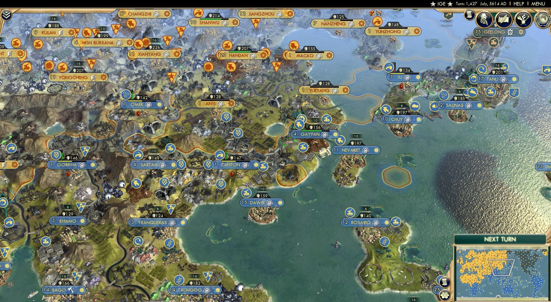 CBR In-Game Screenshot of 105